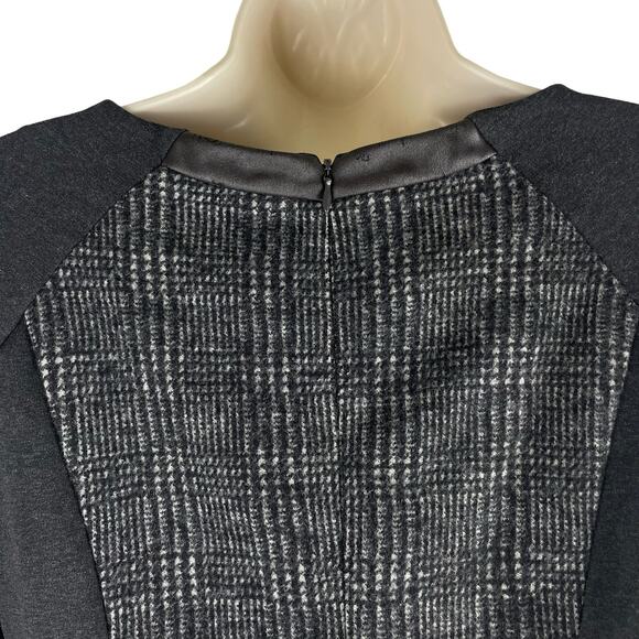 MaxMara Wool Blend Houndstooth Sheath Mini Dress Gray Size S - Picture 7 of 8